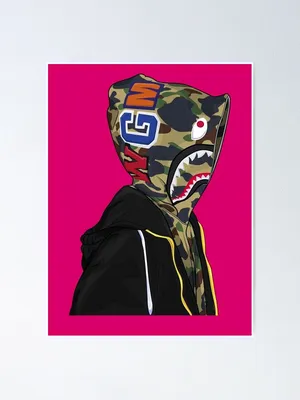Image Bape Cartoon In Colorful And Wacky Outfit Wallpaper