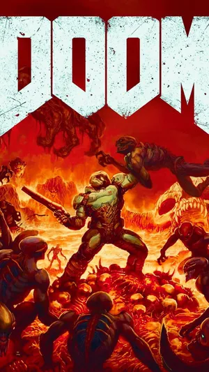 Image Battle Eternal Demons On Your Iphone With Doom Eternal Wallpaper