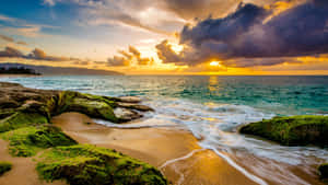 Image Breathtaking Hawaii Sunset Wallpaper