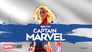 Image Brie Larson Showing Her Superhero Powers In Captain Marvel Movie Wallpaper