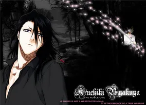 Image Byakuya Kuchiki In His Shinigami Uniform Wallpaper