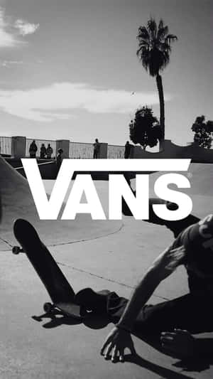 Image Cool Vans Logo With Classic Checkerboard Pattern Wallpaper