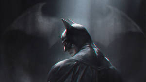 Image Dressed In His Classic Suit, Batman Is Ready For Action Wallpaper