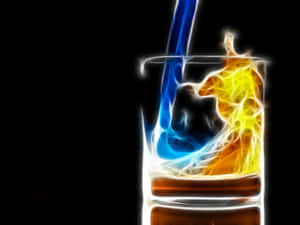 Image Fire And Water Intermingle Wallpaper