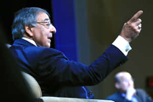 Image Former U.s. Secretary Of Defense Leon Panetta Pointing At Someone Wallpaper