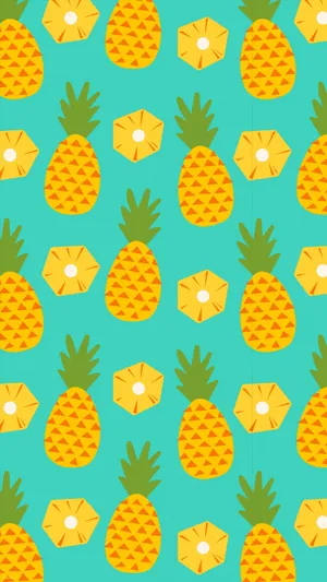 Image Freshly Sliced Pineapple. Wallpaper