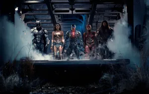 Image Gal Gadot, Ben Affleck And Jason Momoa In Zack Snyder's Justice League Wallpaper