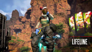 Image Get Ready For Battle With Lifeline In Apex Legends Wallpaper