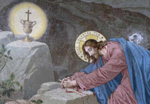 Image Jesus Praying In The Garden Of Gethsemane Wallpaper