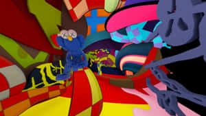 Image Kaws Artwork: A Colorfully Creative Piece Wallpaper