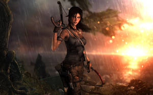 Image Lara Croft In Action Wallpaper