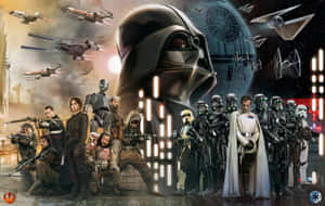 Image Luke Skywalker And Star Wars Characters Wallpaper