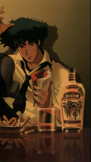 Image Spike Spiegel's Stylish Iphone In Cowboy Bebop Wallpaper