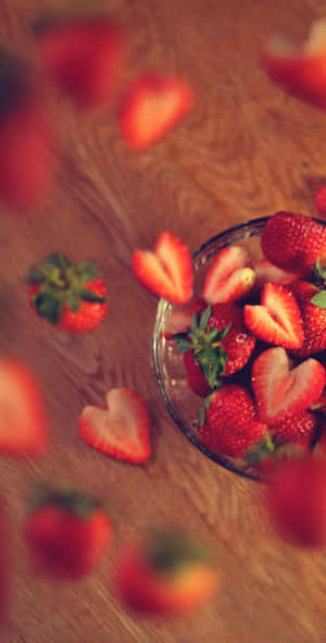 Image Sweet And Delicious Cute Strawberry Wallpaper