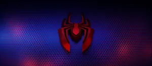Image The Spider-man Logo In A Vibrant Red And Blue Design. Wallpaper