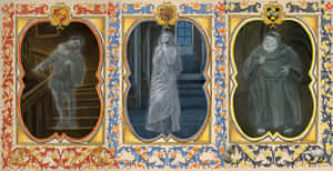 Image Three Spectral Hogwarts Ghosts Wallpaper