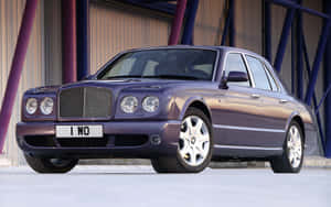 Immaculate Bentley Arnage On A Serene Street Wallpaper