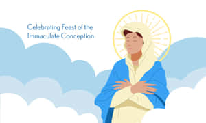 Immaculate Conception Celebration Illustration Wallpaper