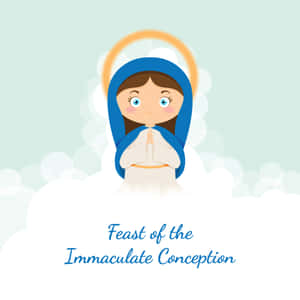 Immaculate Conception Celebration Illustration Wallpaper