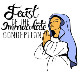 Immaculate Conception Feast Illustration Wallpaper