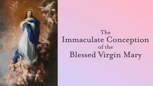 Immaculate Conception Poster With Mary Wallpaper
