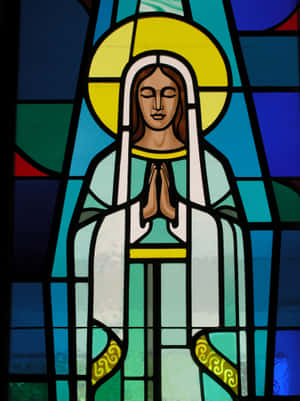 Immaculate Conception Stained Glass Wallpaper