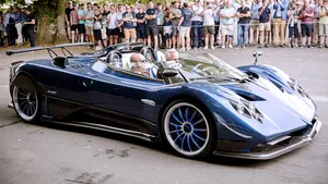 Immaculate Pagani Zonda Hp Barchetta Showcasing Its Aesthetic Design And Exceptional Speed Wallpaper