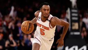 Immanuel Quickley Knicks Playmaker Wallpaper