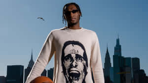 Immanuel Quickley Urban Basketball Style Wallpaper