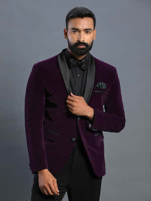 Immerse Yourself In A Sea Of Luxury With This Deep Shade Of Purple Velvet. Wallpaper