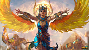 Immerse Yourself In The Epic World Of Smite Wallpaper