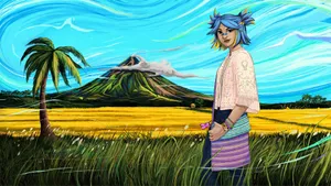 Immerse Yourself In The Radiant World Of Neon Valorant Wallpaper