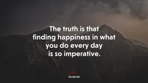 Imperative Happiness With Mountains Wallpaper