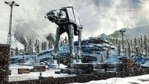 Imperial Troops Marching Ahead On At-at Wallpaper