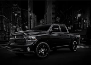 Imposing Dodge Ram Power Wagon On A Country Road Wallpaper