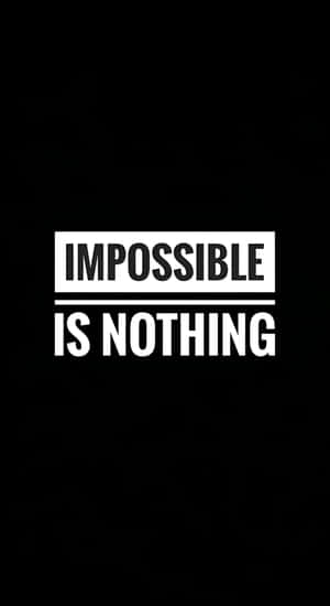 Impossible Is Nothing Wallpaper