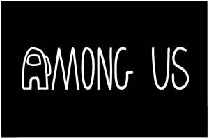 Impostor Emerges From Shadows - Among Us Black Character. Wallpaper