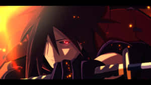 Impressive Madara Uchiha In Action Wallpaper