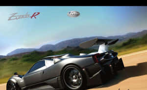 Impressive Pagani Zonda F In Action Wallpaper