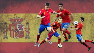 Impressive Spain National Football Team Art Wallpaper