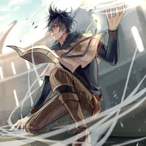 In A World Of Magic Power, Yuno From Black Clover Excels Wallpaper