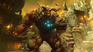 In Doom 2016, Chainsaw Monsters Again Will Haunt Your Nightmares Wallpaper