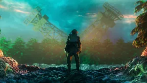 In Prey, Immerse Yourself In A Mysterious World Of Dark Green Forests. Wallpaper