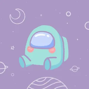 In Space Cute Among Us In The Space Wallpaper