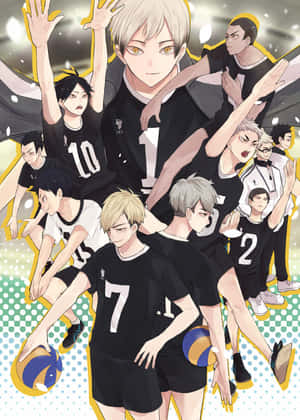 Inarizaki High School Volleyball Team Players Wallpaper