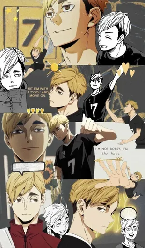 Inarizaki High Volleyball Team In Action Wallpaper