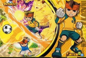 Inazuma Eleven Anime Soccer Action Wallpaper