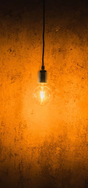 Incandescent Bulb Hanging Wallpaper