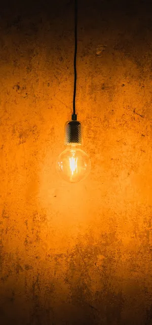 Incandescent Bulb Hanging Wallpaper