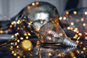 Incandescent Bulb On Water Wallpaper